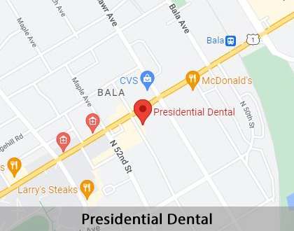 Map image for Implant Dentist in Philadelphia, PA